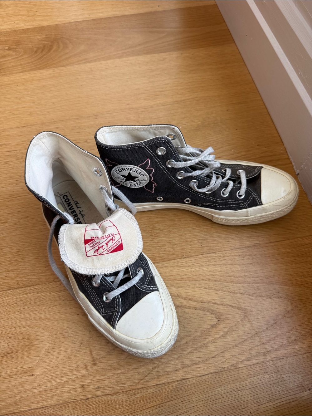 Converse Black and White High Top Sneakers